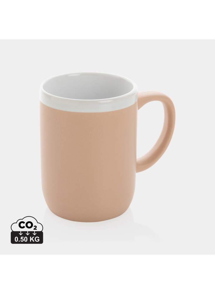 Mug 300ml en céramique avec bord blanc