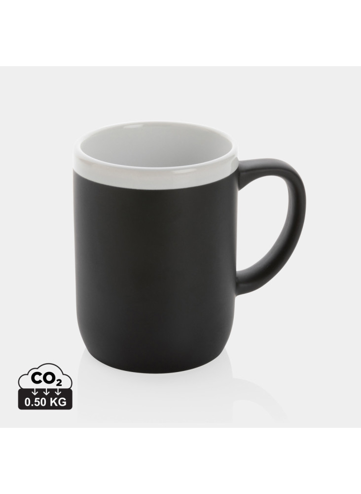 Mug 300ml en céramique avec bord blanc