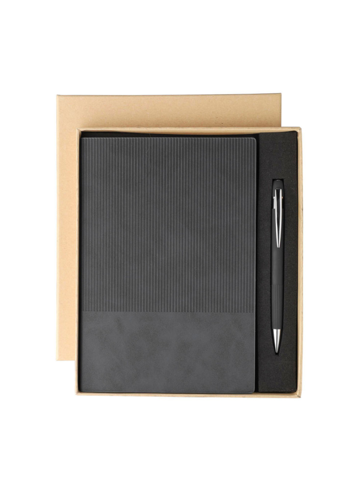 Set carnet Tarek | Simili-cuir | A5 | Avec stylo bille