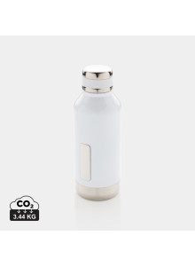 Bouteille étanche avec plaque