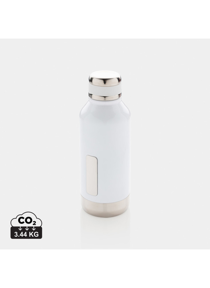 Bouteille étanche avec plaque