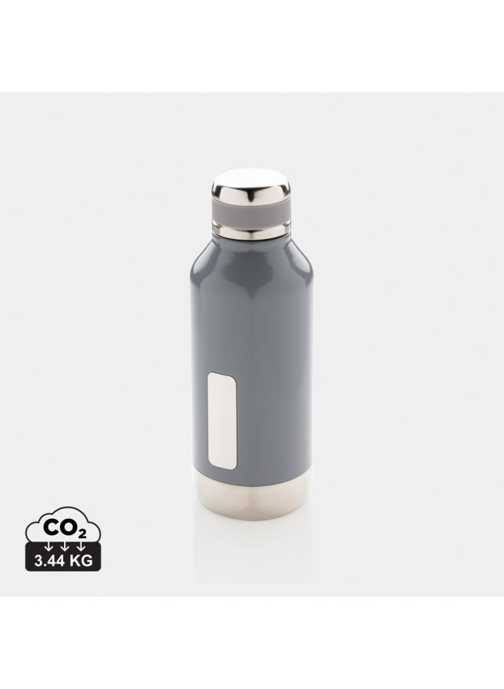 Bouteille étanche avec plaque