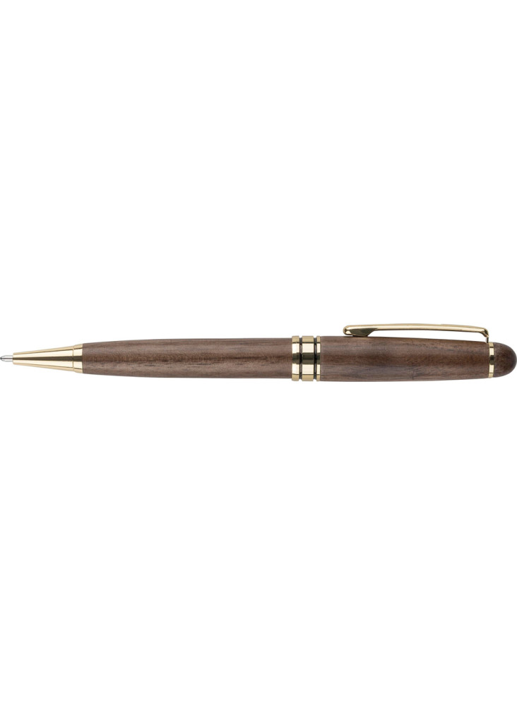 Stylo bille Noa | Bois de noyer | Rotatif
