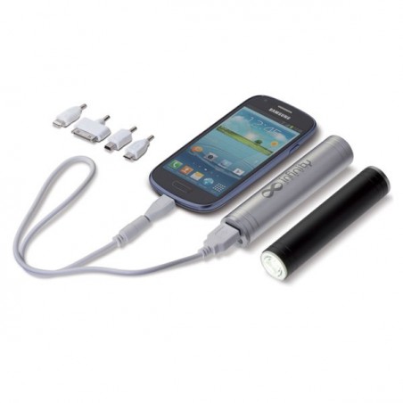 Power Bank 2000 mAh + Torche LED publicitaire