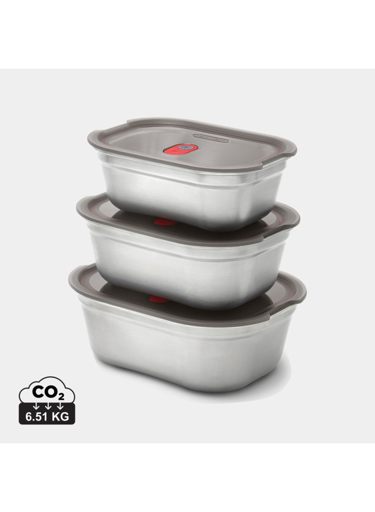 Set de boites repas x3 Petite, Moyenne, Grande Black+Blum