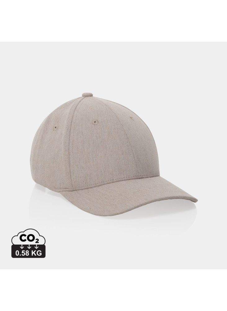 Casquette 6 panneaux 200gr chiné et recyclé AWARE™ Milo