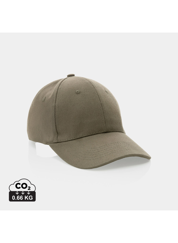 Casquette 6 panneaux en coton recyclé 280gr IMPACT