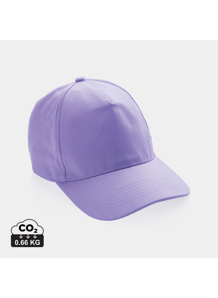 Casquette 5 panneaux en coton recyclé 280gr IMPACT