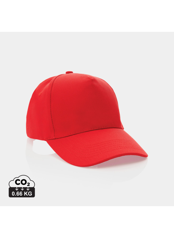 Casquette 5 panneaux en coton recyclé 280gr IMPACT