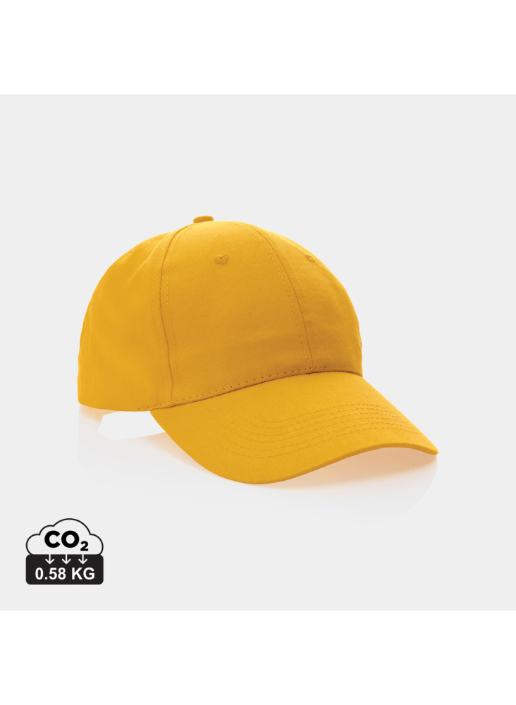 Casquette 6 panneaux en coton recyclé 190gr IMPACT
