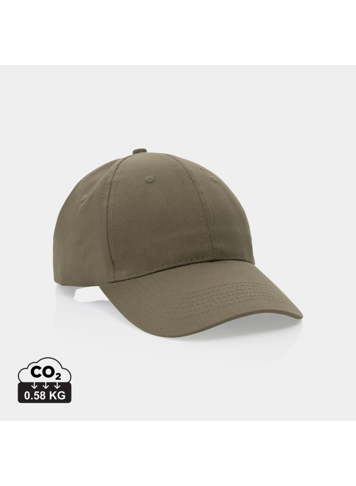 Casquette 6 panneaux en coton recyclé 190gr IMPACT