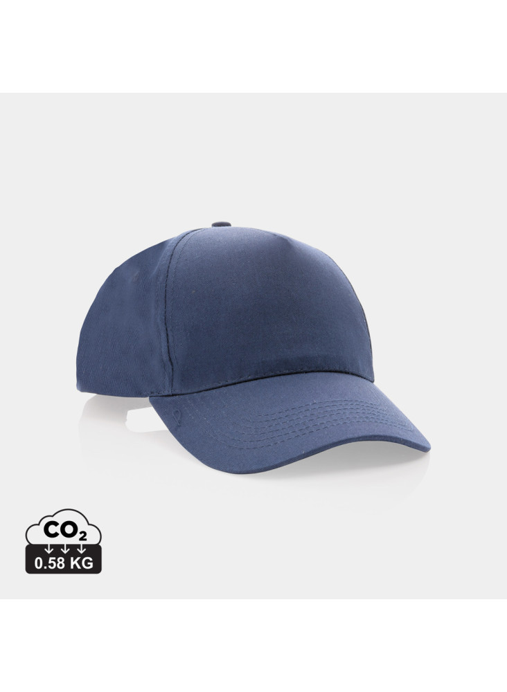 Casquette 5 panneaux en coton recyclé 190gr IMPACT