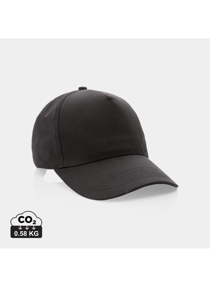 Casquette 5 panneaux en coton recyclé 190gr IMPACT