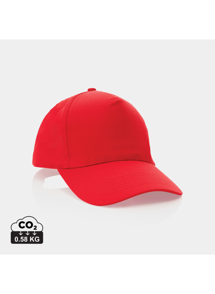 Casquette 5 panneaux en coton recyclé 190gr IMPACT