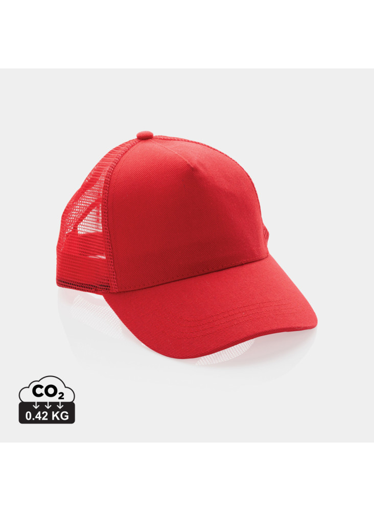 Casquette filet 5 panneaux coton recyclé Impact AWARE™