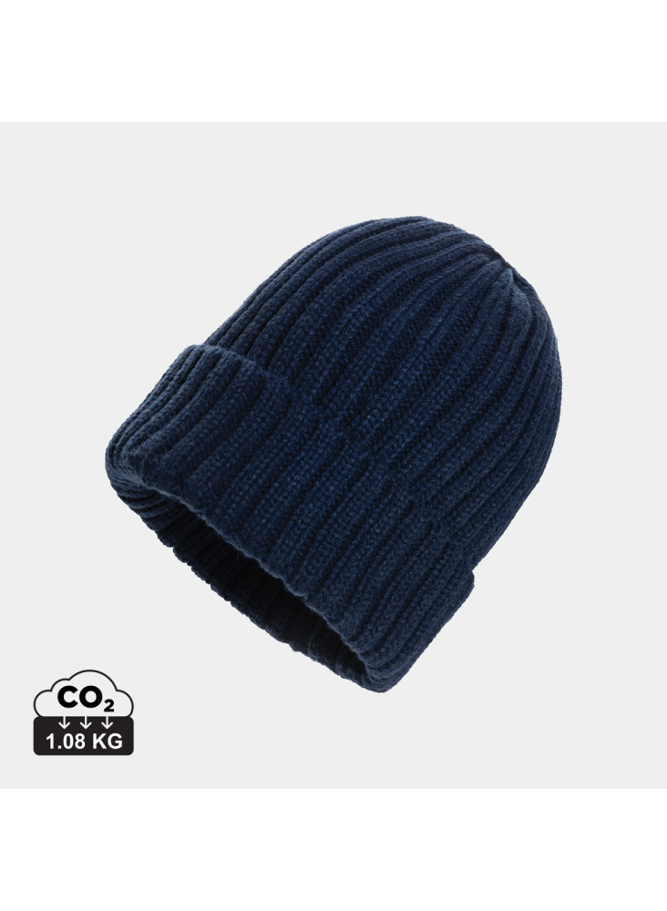 Bonnet à double côte et revers AWARE™ Polylana® Kennedi