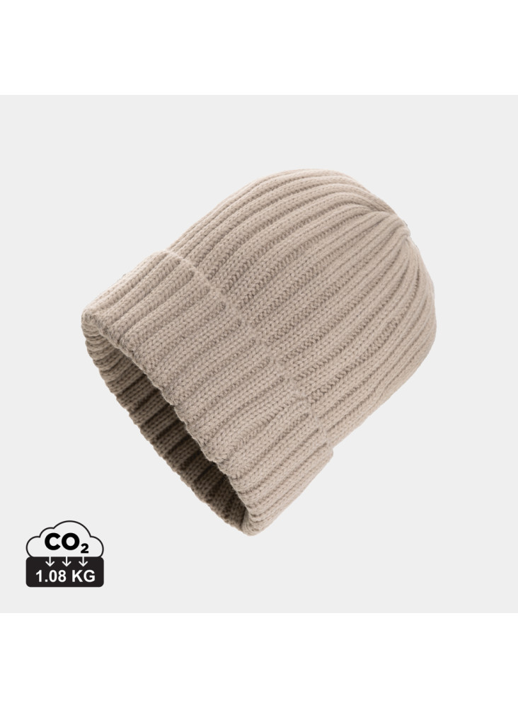Bonnet à double côte et revers AWARE™ Polylana® Kennedi