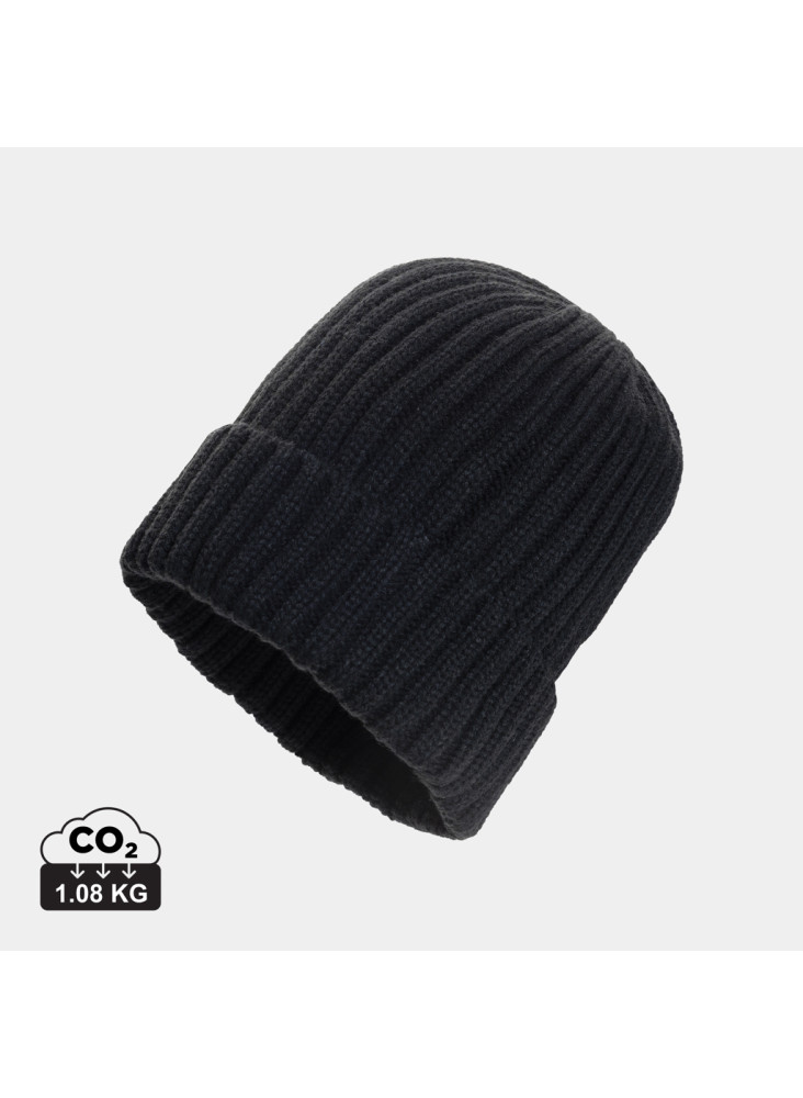 Bonnet à double côte et revers AWARE™ Polylana® Kennedi