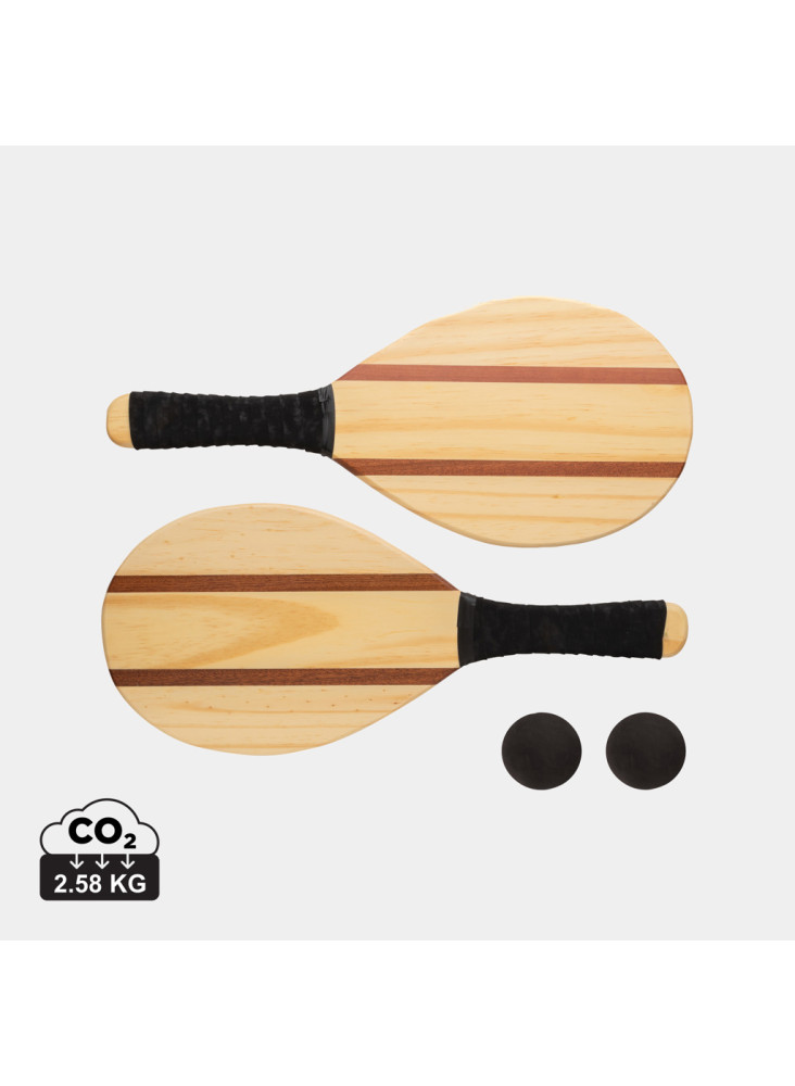Set de raquettes frescobol en bois