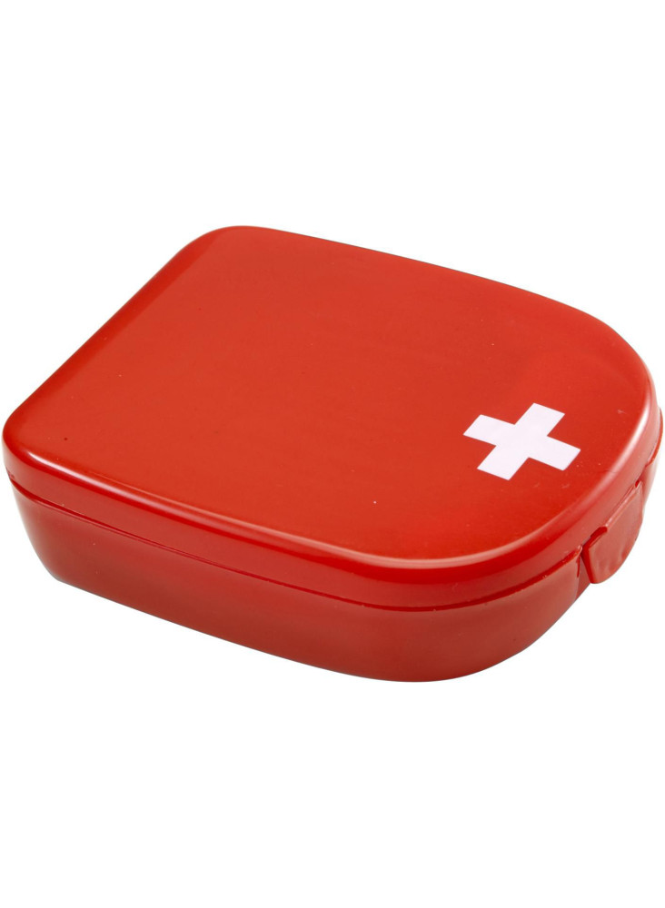 Trousse de premiers secours Mila | Boîte plastique | Rouge croix blanche