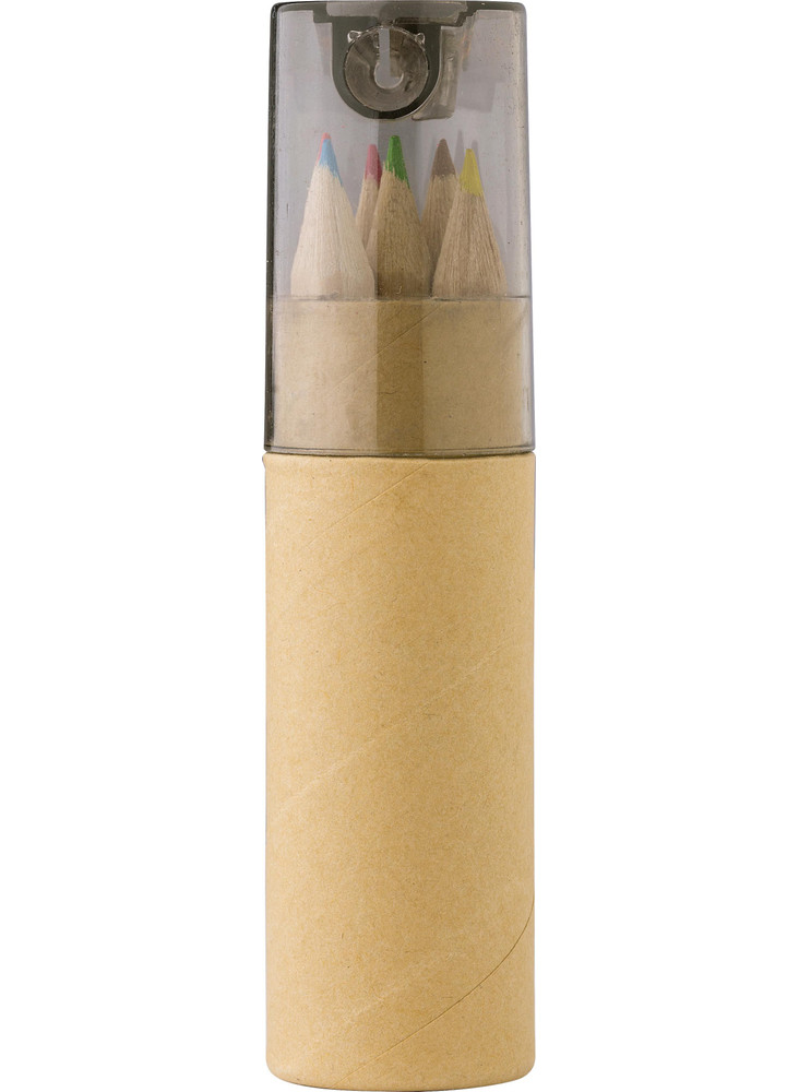 Set de crayons de couleur Libbie | Carton | 6 pièces