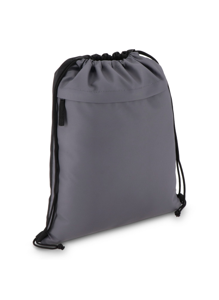 Sac à cordon en R-PET 600D enduit PU, dimensions 33 x 42 cm
