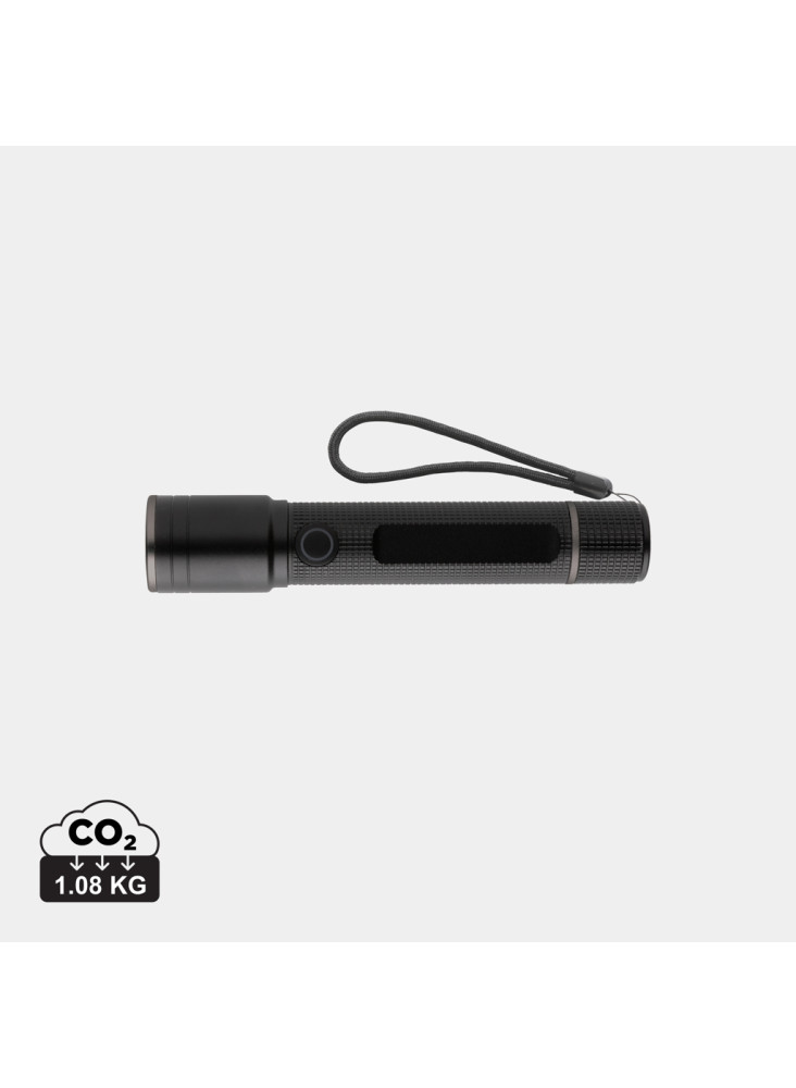 Lampe torche 3W rechargeable par USB en alu RCS Gear X