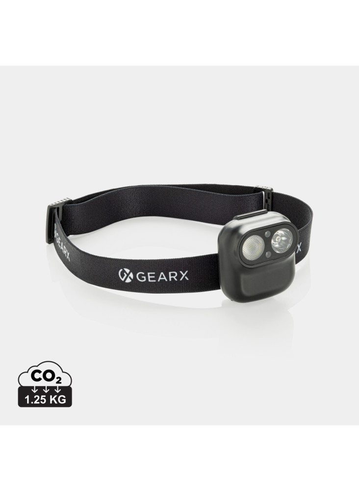 Lampe frontale avec capteur de mouvement en ABS RCS Gear X
