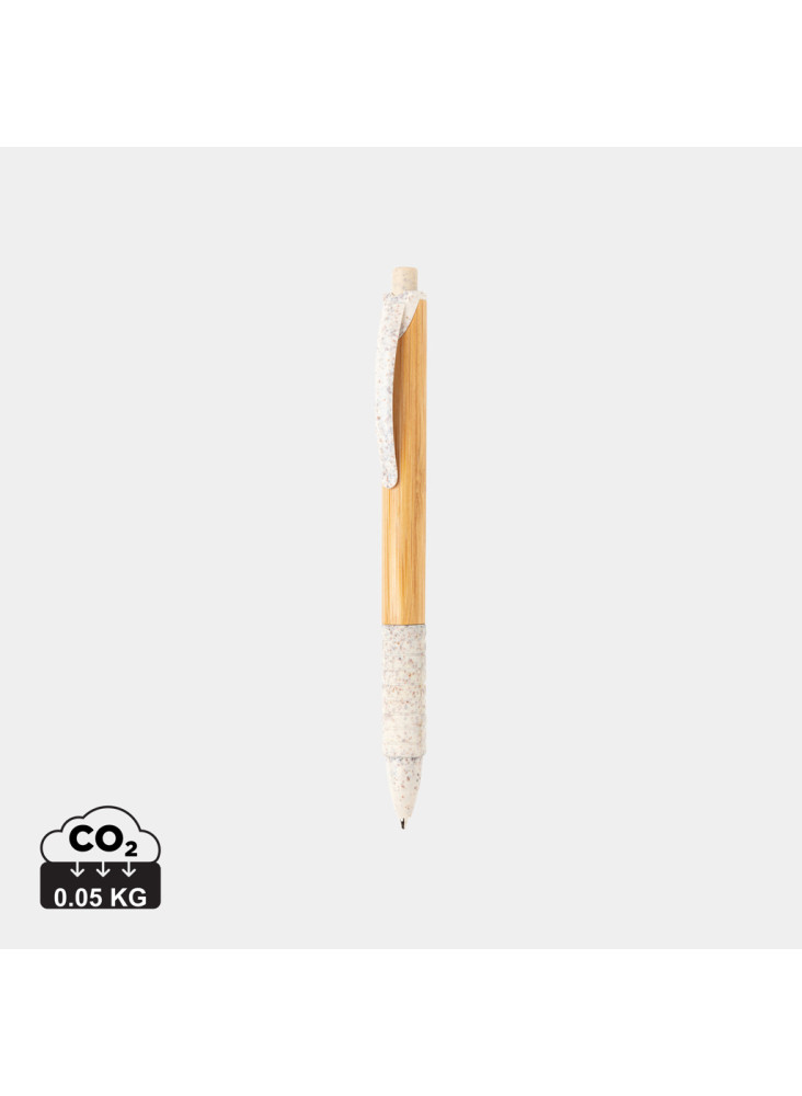 Stylo en bambou et fibre de paille