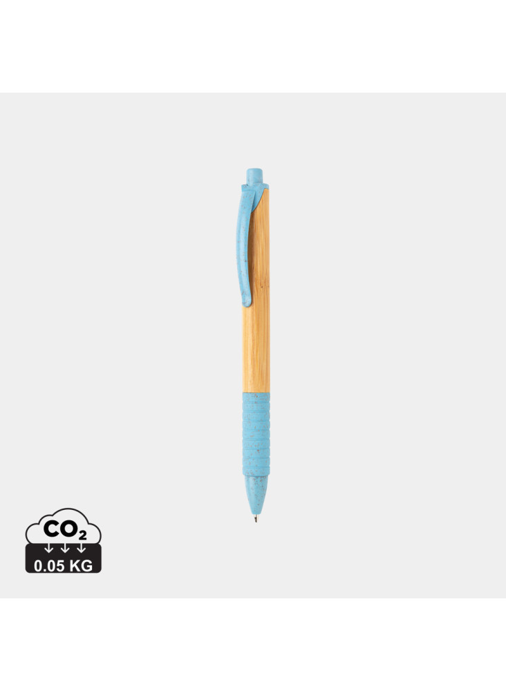 Stylo en bambou et fibre de paille