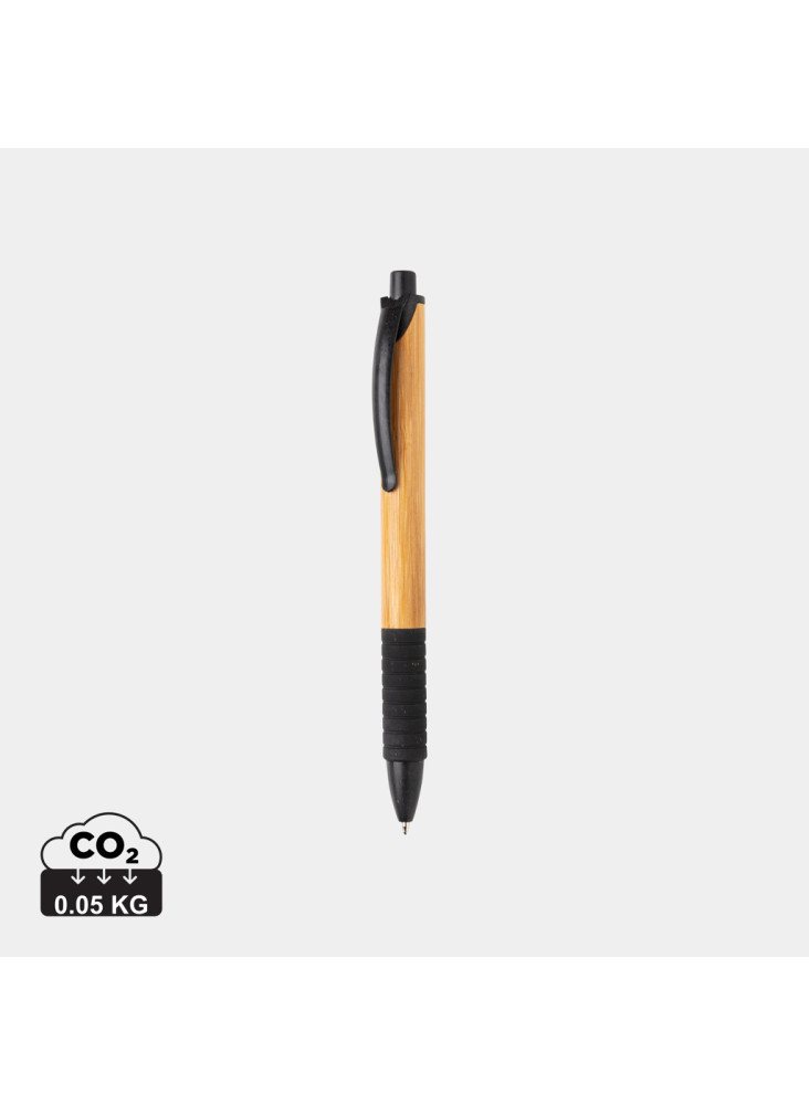 Stylo en bambou et fibre de paille