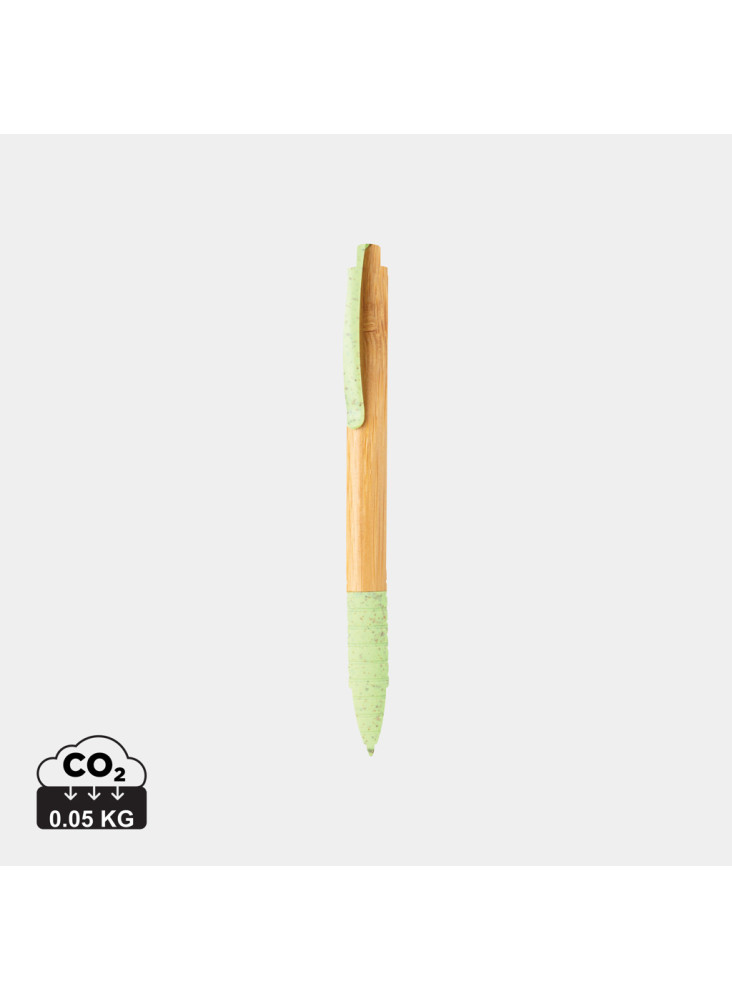Stylo en bambou et fibre de paille