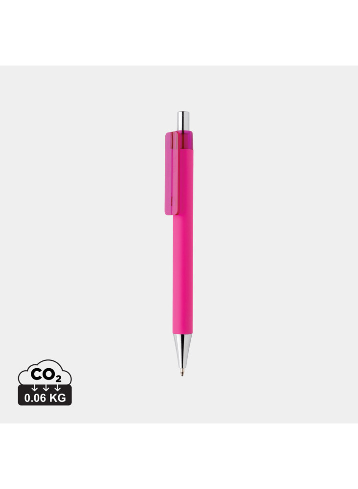 Stylo X8 finition gomme en ABS recyclé RCS