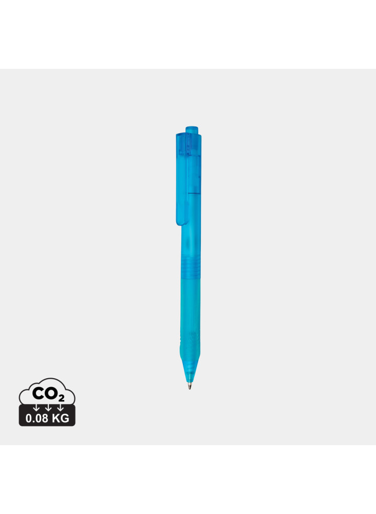 Stylo X9 finition givré avec grip silicone