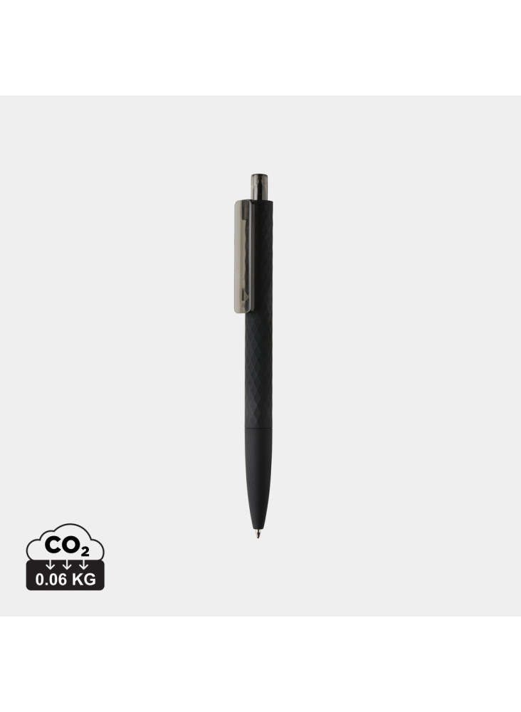 Stylo X3 finition gomme noire en ABS recyclé RCS