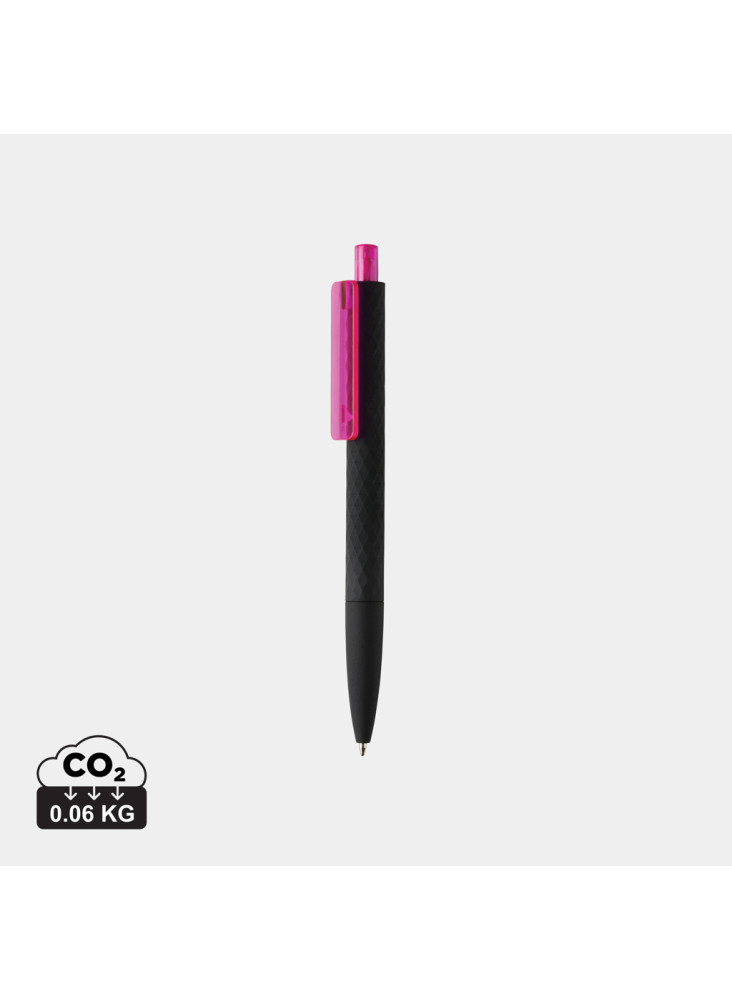 Stylo X3 finition gomme noire en ABS recyclé RCS