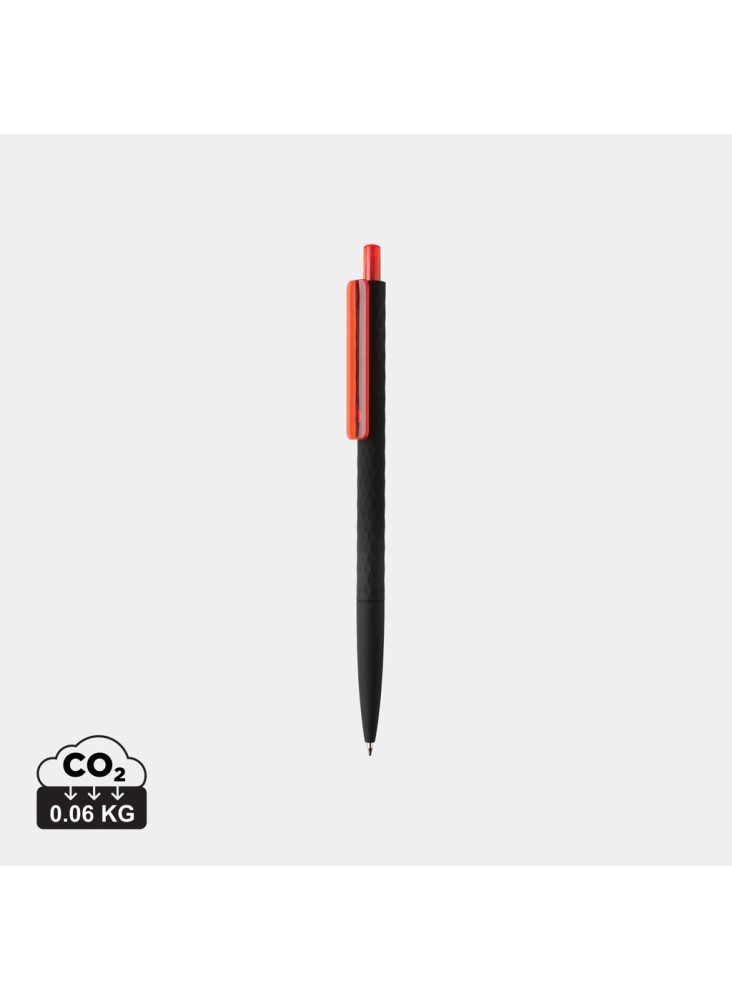 Stylo X3 finition gomme noire en ABS recyclé RCS