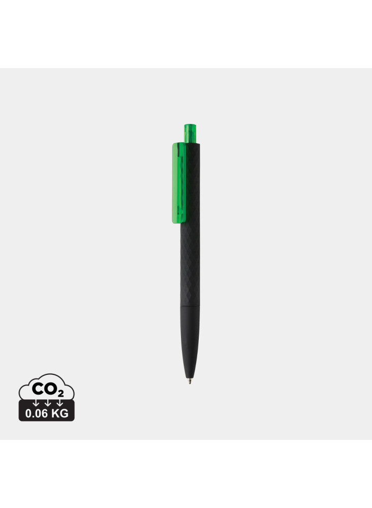 Stylo X3 finition gomme noire en ABS recyclé RCS