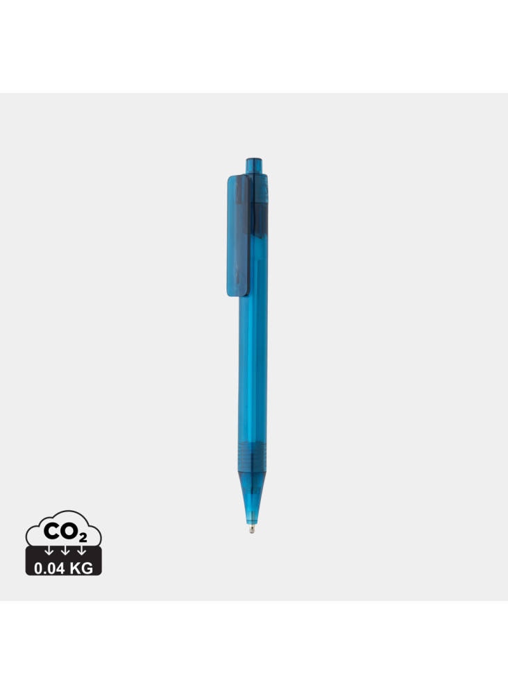 Stylo transparent X8 en rPET GRS