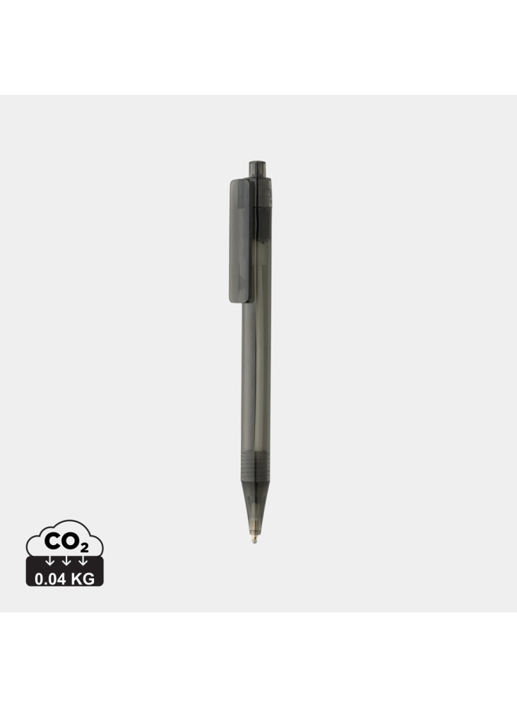 Stylo transparent X8 en rPET GRS
