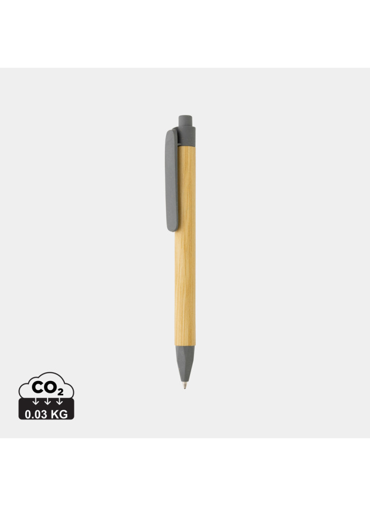 Stylo écriture responsable avec baril en papier recyclé