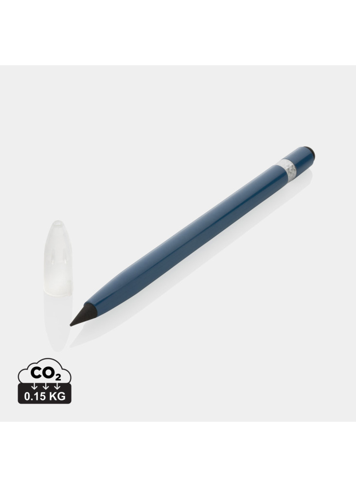 Crayon infini en aluminium avec gomme