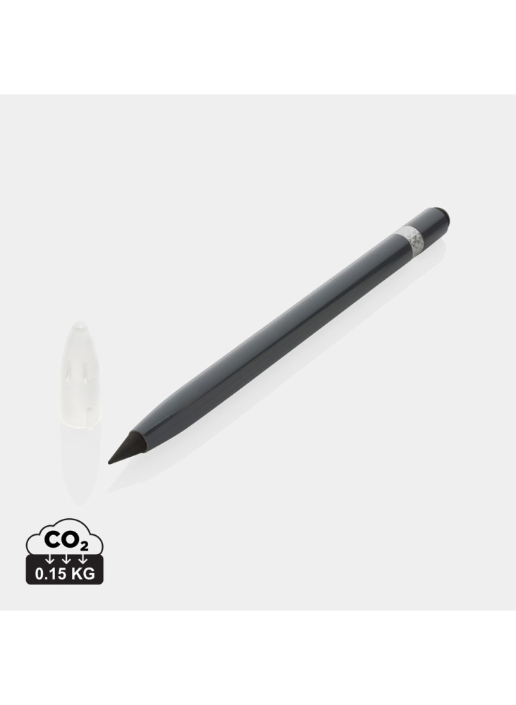 Crayon infini en aluminium avec gomme