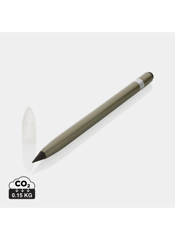 Crayon infini en aluminium avec gomme