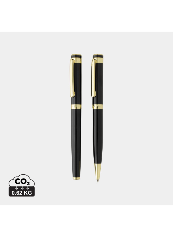 Set de stylos en laiton recyclé RCS Swiss Peak Luca