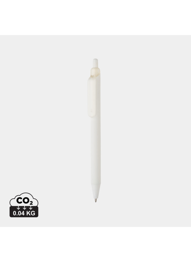 Stylo avec finition gomme en ABS recyclé certifié GRS Tide