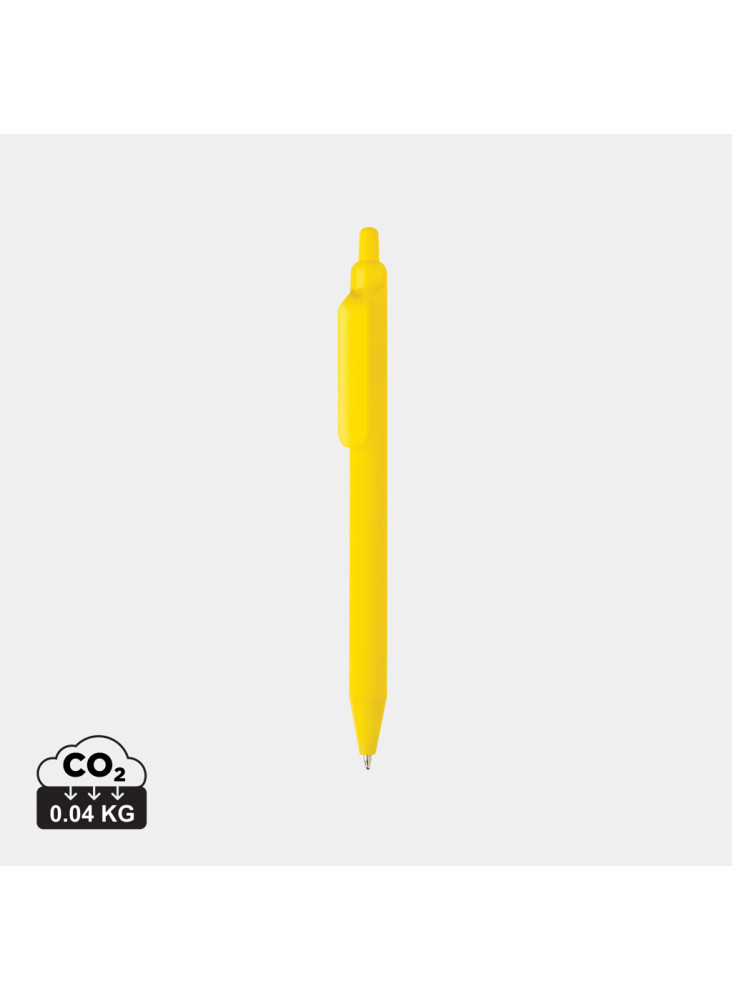 Stylo avec finition gomme en ABS recyclé certifié GRS Tide