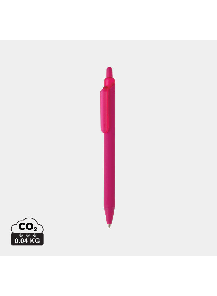 Stylo avec finition gomme en ABS recyclé certifié GRS Tide