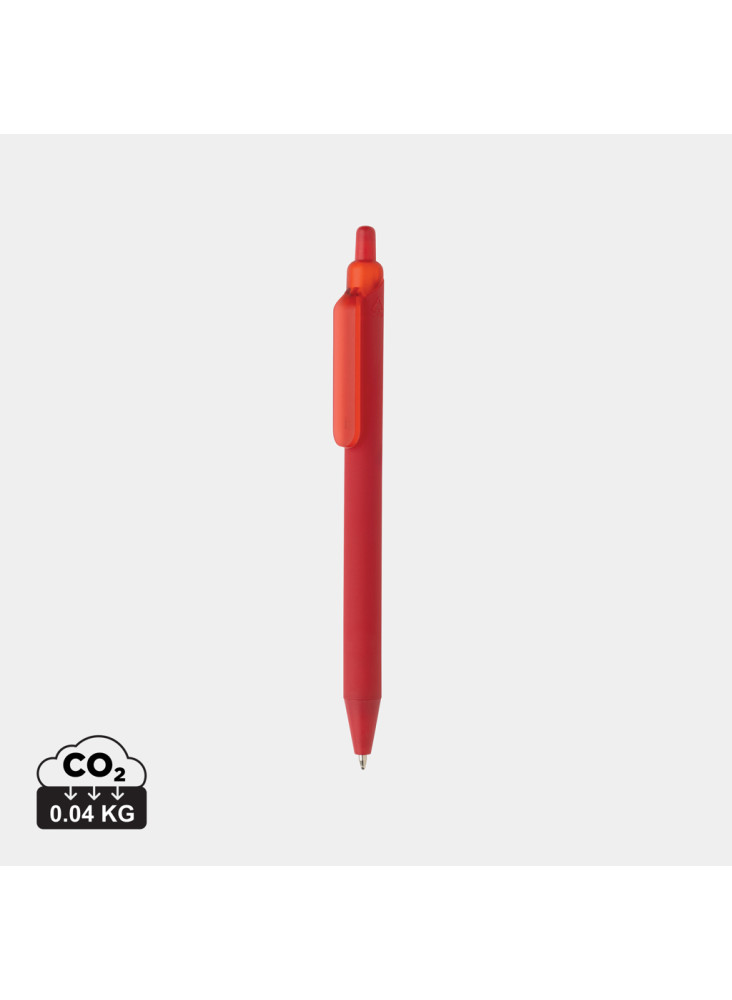Stylo avec finition gomme en ABS recyclé certifié GRS Tide