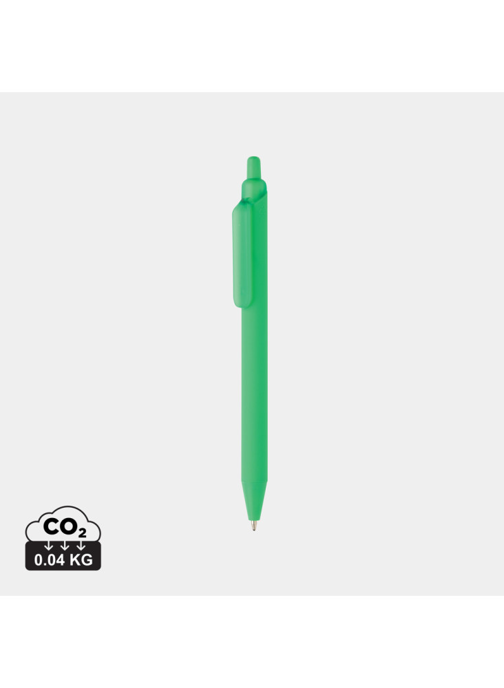 Stylo avec finition gomme en ABS recyclé certifié GRS Tide